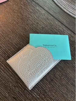 Silver Tiffany and Co Return to Tiffany Heart wallet.