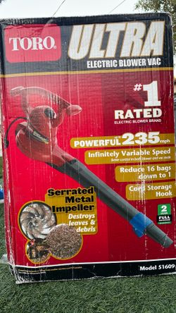 Toro ultra electric blower
