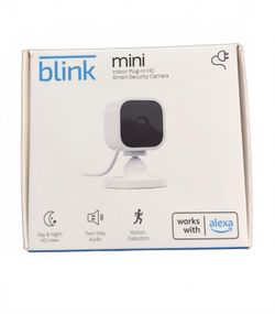 Blink Mini Indoor Security Camera - White