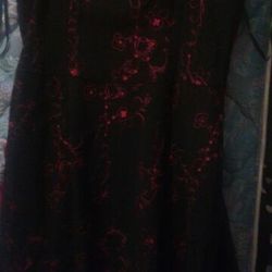 Black and red dress