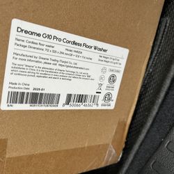 Dreame G10 Pro Cordless Floor Washer New