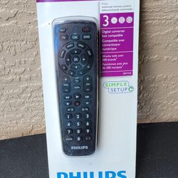 NEW IN PACKAGE...PHILIPS (SRP1103/27) TV UNIVERSAL REMOTE CONTROL...Works With Over 500 Brands