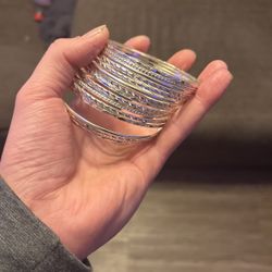 Silver Bracelets Marked With O