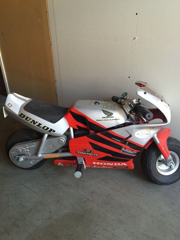 Honda Minimoto Dunlop Electric Pocket Bike