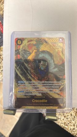 One Piece TCG Crocodile Holo Character Card