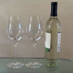 Pair Crystal Tall Limited Edition Riedel Tulip Wine Glasses Red White Champagne