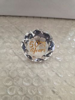 YWHL 50th Wedding Anniversary Crystal Swan Gift