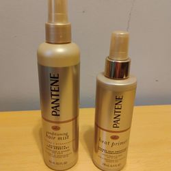 Pantene Heat Primer 6.4 Fl Oz And Conditioning Hair Mist 8.5 Fl Oz