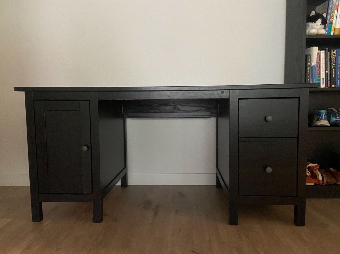 IKEA Black Hemnes Desk