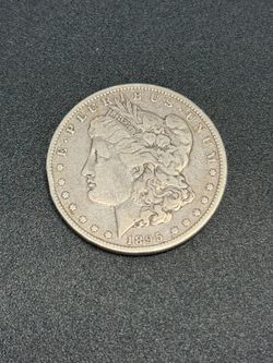 1895-O Morgan Silver Dollar Very Good VG / Fine F Details KEY DATE