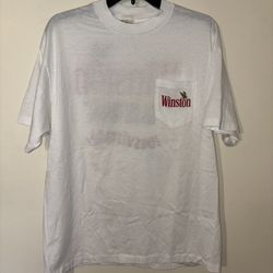 Vintage 1991 Winston Cigarette Promo Shirt Size XL 