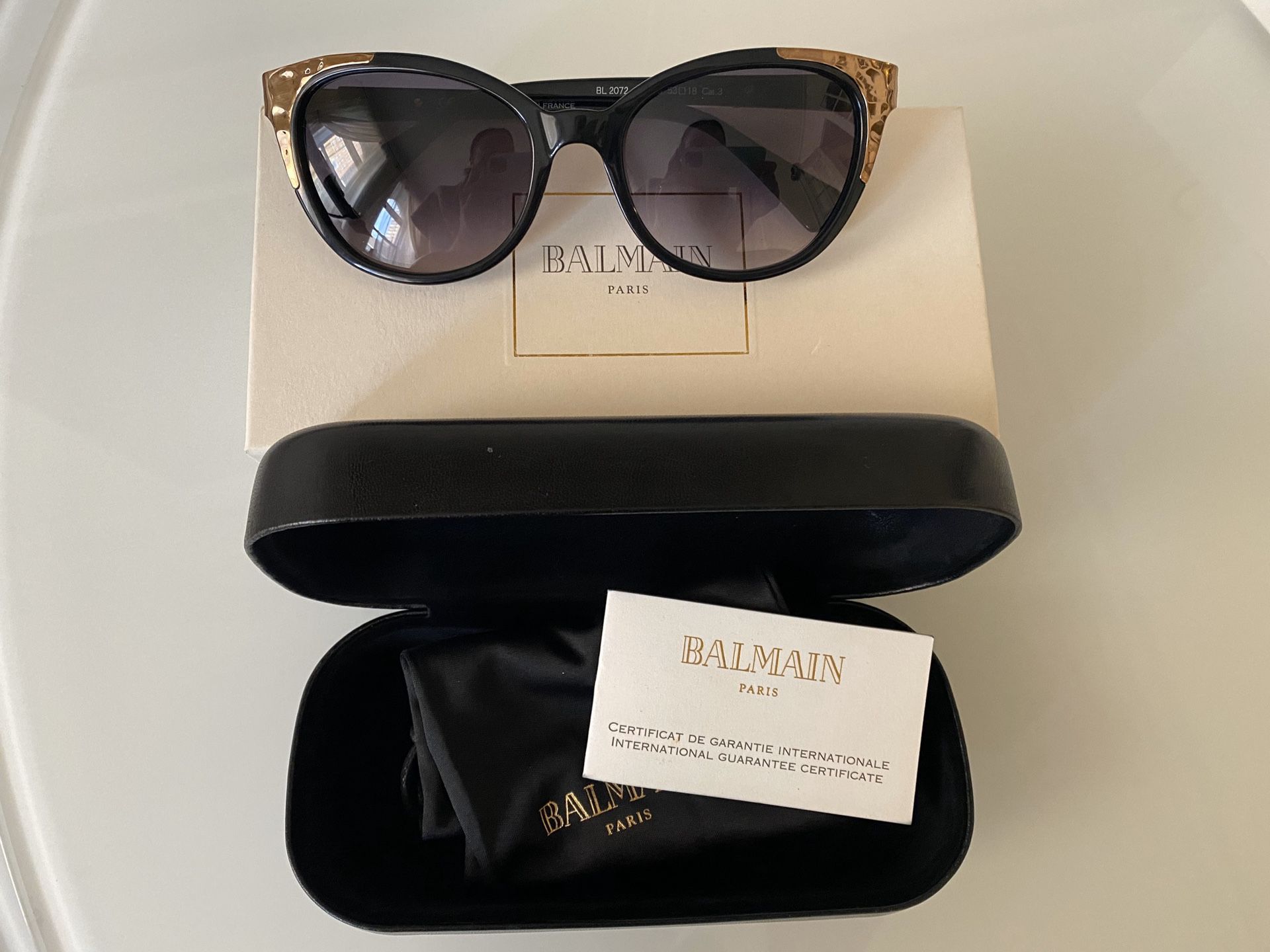 Balmain brand new sunglasses cat eye. Made in France