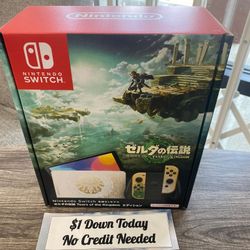 Nintendo Switch OLED Touch Screen Gaming Console New Zelda Edition - PAYMENTS AVAILABLE With $1 DOWN