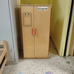 Play Kitchen Refrigerator Wooden Play Set