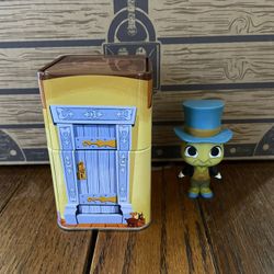 Disney Treasures Exclusive Jiminy Cricket Figure With Tin