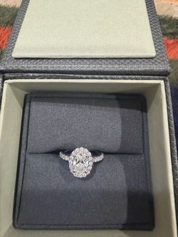 14 k white gold diamond engagement ring