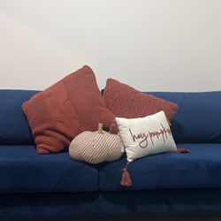 Blue Velvet Full Size Couch