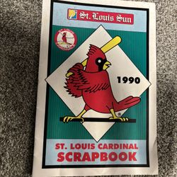 Vintage 1990 STL Cardinals Scrap Book 