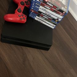 Ps4 Slim With Lots Of Games & 2 Controllers 