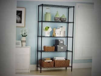 5 Tier Storage Shelves 1250 Lbs Capacity Heavy Duty Wire Shelving