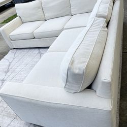 White Pottery Barn Sectional 
