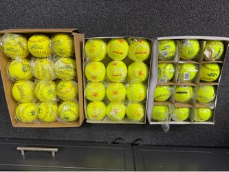 Read Description-New Fastpitch 12 Inch Softballs-ASA Stamped. Diamond Zulu-FP-MacGregor M-FP-Trump Stote-SP