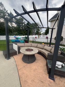 OUTDURA SECTIONAL SOFA FIRE π₯ PIT OTTOMAN AND TABLES