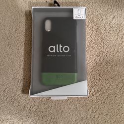 Alto Premium Leather Case For iPhone 10