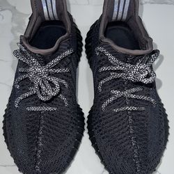 YEEZY Boost 350 V2 - Static Black - size 5 Mens size 6.5 women’s preowned