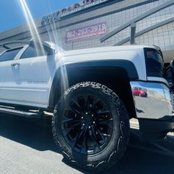 Chevy GMC Leveling & Lift Kits Wheels Tires Accessories Lights Side-Steps Bed-covers Air-bag Kits Intakes Installations. (We Finance..