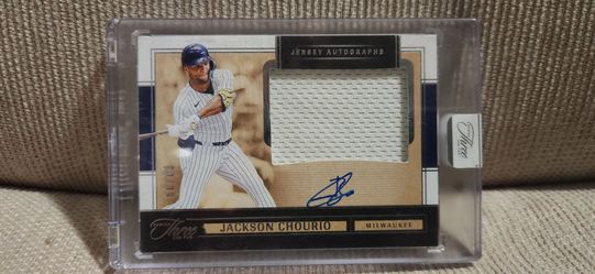 Jackson Chourio Jersey auto numbered