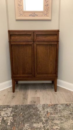 Walnut wine cabinet