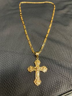 14K Plated Cross Chain New