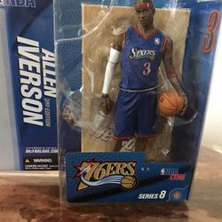 McFarlane Toys NBA Sports Picks Series 8 Action Figure Allen Iverson (Philadelphia Blue)