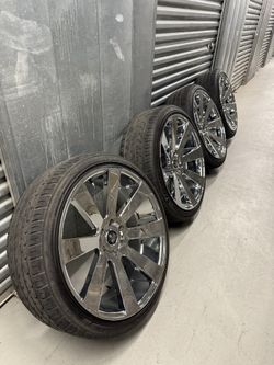 6 Lug 24 Inch Chrome Dub Ballers