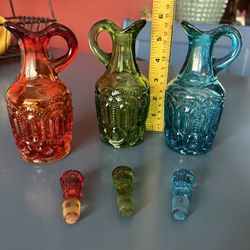 LE Smith MCM Moon & Stars Set of 3 Cruets