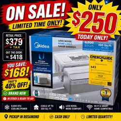 🔥 BRAND NEW Midea 8,000 BTU Smart U-Shaped Window AC – ONLY $250! 🔥