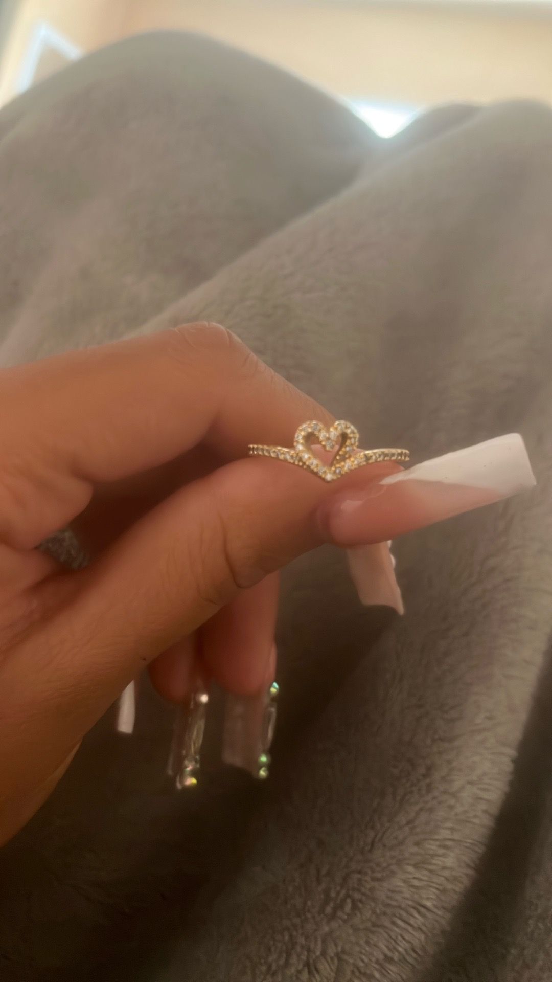 women pandora wish sparkling heart ring 14k