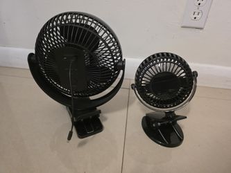 Portable clip-on fan, 10 inches, with a sturdy clamp and USB connection, ideal for golf carts, offic