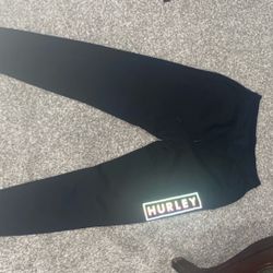 Black Hurley Sweatpants/joggers