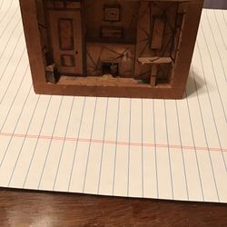 Antique Wooden Shadow Box 