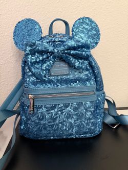 Disney Park Release Blue Sequin mini backpack