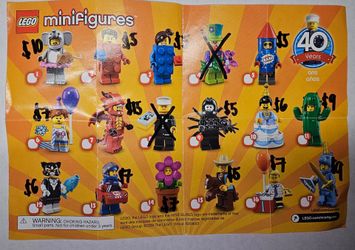 LEGO Minifigures Series 18 Insert Sheet