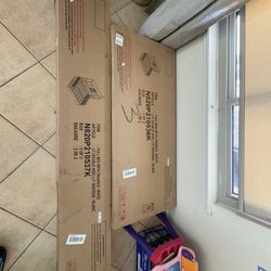 BRAND NEW/UNOPENED! Full Bed w/twin size trundle bed and cabinets.