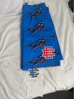 Eric Emanuel x Matty Boy “Stay Fast” Mesh Shorts Blue Size Medium NWT