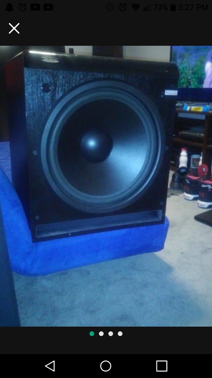 5/4/24 Velodyne Deq-15rb 15 Inch Subwoofer 1000 Watts