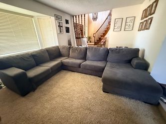 Sectional with ottoman