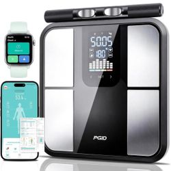 PGID Smart Scale for Body Weight,Scales with Bmi Body Fat Muscle Mass,58 Body Composition Analyzer Scale,Full Body Analysis Scanner Scale Digital Bath