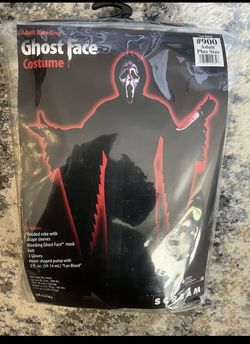 Scream Adult Bleeding Ghost Face Costume  Fun World New