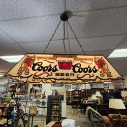 Vintage Coors Sign Hanging Light